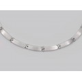 Colier choker Esprit din argint cu accente satinate | design contemporan anii 2000