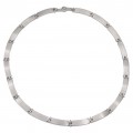 Colier choker Esprit din argint cu accente satinate | design contemporan anii 2000