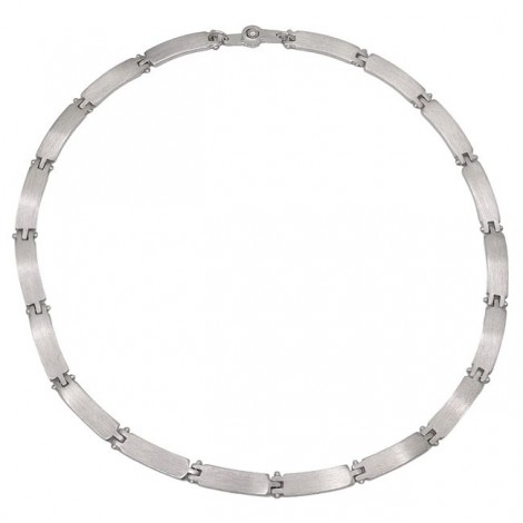 Colier choker Esprit din argint cu accente satinate | design contemporan anii 2000