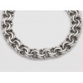 Brățară chainmaille Bismark unisex manufacturată în argint 