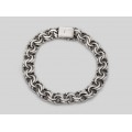 Brățară chainmaille Bismark unisex manufacturată în argint 