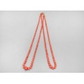 Remarcabil colier double-strand de coral  Sciacca natural | montură în aur 18k 