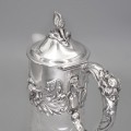 Carafă Art Nouveau - decantor din cristal și argint | Germania cca. 1900 - 1910