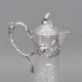 Carafă Art Nouveau - decantor din cristal și argint | Germania cca. 1900 - 1910