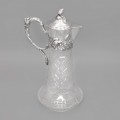 Carafă Art Nouveau - decantor din cristal și argint | Germania cca. 1900 - 1910