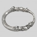 Excepțional colier choker sino-tibetan din argint decorat cu dragoni | China - perioadă Chang Kai cca. 1920 - 1930