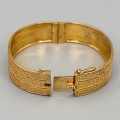 Raritate : Brățară bangle autentică Art Deco din argint aurit | atelier Theodor Fahrner  cca. 1920 - 1930