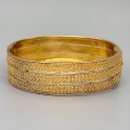 Raritate : Brățară bangle autentică Art Deco din argint aurit | atelier Theodor Fahrner  cca. 1920 - 1930