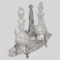 Olivieră Maison Cardeilhac din argint 950 și cristal elegant elaborată în stil Empire | Franța cca.1850