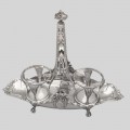 Olivieră Maison Cardeilhac din argint 950 și cristal elegant elaborată în stil Empire | Franța cca.1850