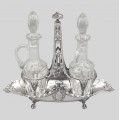 Olivieră Maison Cardeilhac din argint 950 și cristal elegant elaborată în stil Empire | Franța cca.1850