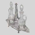 Olivieră Maison Cardeilhac din argint 950 și cristal elegant elaborată în stil Empire | Franța cca.1850