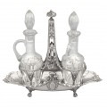 Olivieră Maison Cardeilhac din argint 950 și cristal elegant elaborată în stil Empire | Franța cca.1850