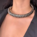 Colier choker etnic indonezian manufacturat în argint | colecția Rădăcini  2025