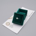 Inel vintage de logodnă din aur alb 18k decorat cu un diamante naturale 0.60 CT | cca.1950 - 1960