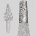 Flacon victorian pentru parfum edwardian din cristal și argint |  Marea Britanie anul 1899 