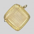 Pandant locket din argint aurit  vermeil pentru lanț de vestă | cca. 1890 - 1910