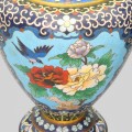 Pereche de vaze cloisonne de perioadă Chiang Kai | cupru emailat și aurit | China cca. 1950