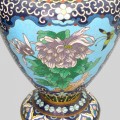 Pereche de vaze cloisonne de perioadă Chiang Kai | cupru emailat și aurit | China cca. 1950