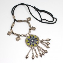 Vechi colier hindus cu amuleta Mandala - Banjara - Rajasthan