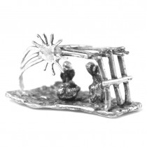 Miniatură din argint  " Nașterea lui Iisus Hristos "