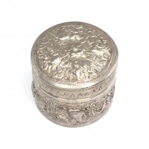 Veche casetă burmeză pentru betel și mirodenii  | manufactură în argint | cca. 1900