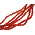 Splendid colier multi-strand cu anturaje de coral roșu natural de Sardinia | Oxblood |  închidere din aur 18k | Italia